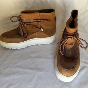 GEOX AMPHIBIOX D KAULA B ABX B Tan Waterproof Suede SNOW BOOTS Size 7